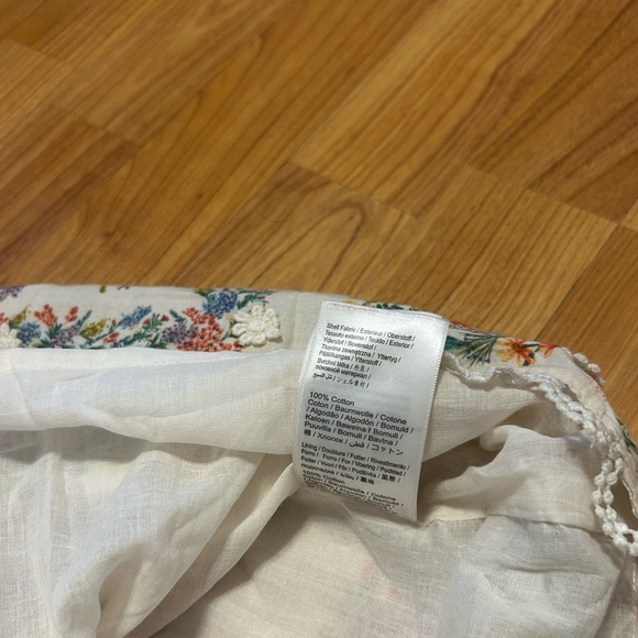 FARM Rio Delicate Forest Scarf Print Cotton Top floral flower flowy size XL - Picture 5 of 8